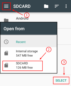 ZArchiver File lists